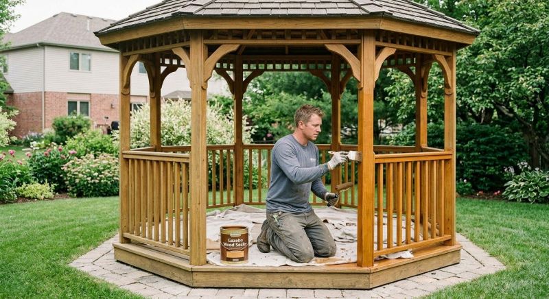 Pergola Sealing in Bellevue, WA